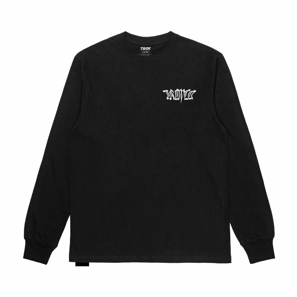 Troy Company Kaos Hitam Lengan Panjang LS 2435