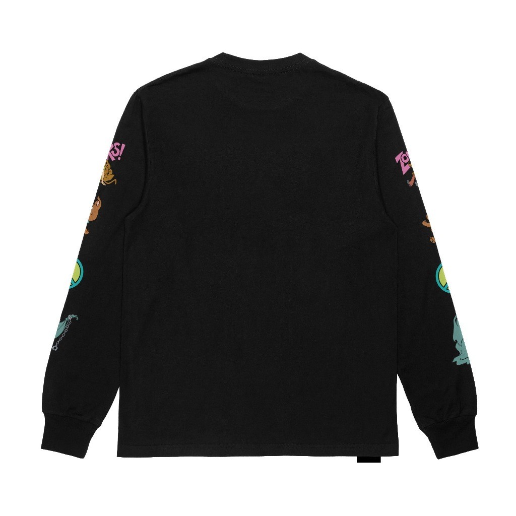 Troy Company Longsleeve Tshirt Black Scooby Doo - Kaos Lengan Panjang Hitam LS 2439