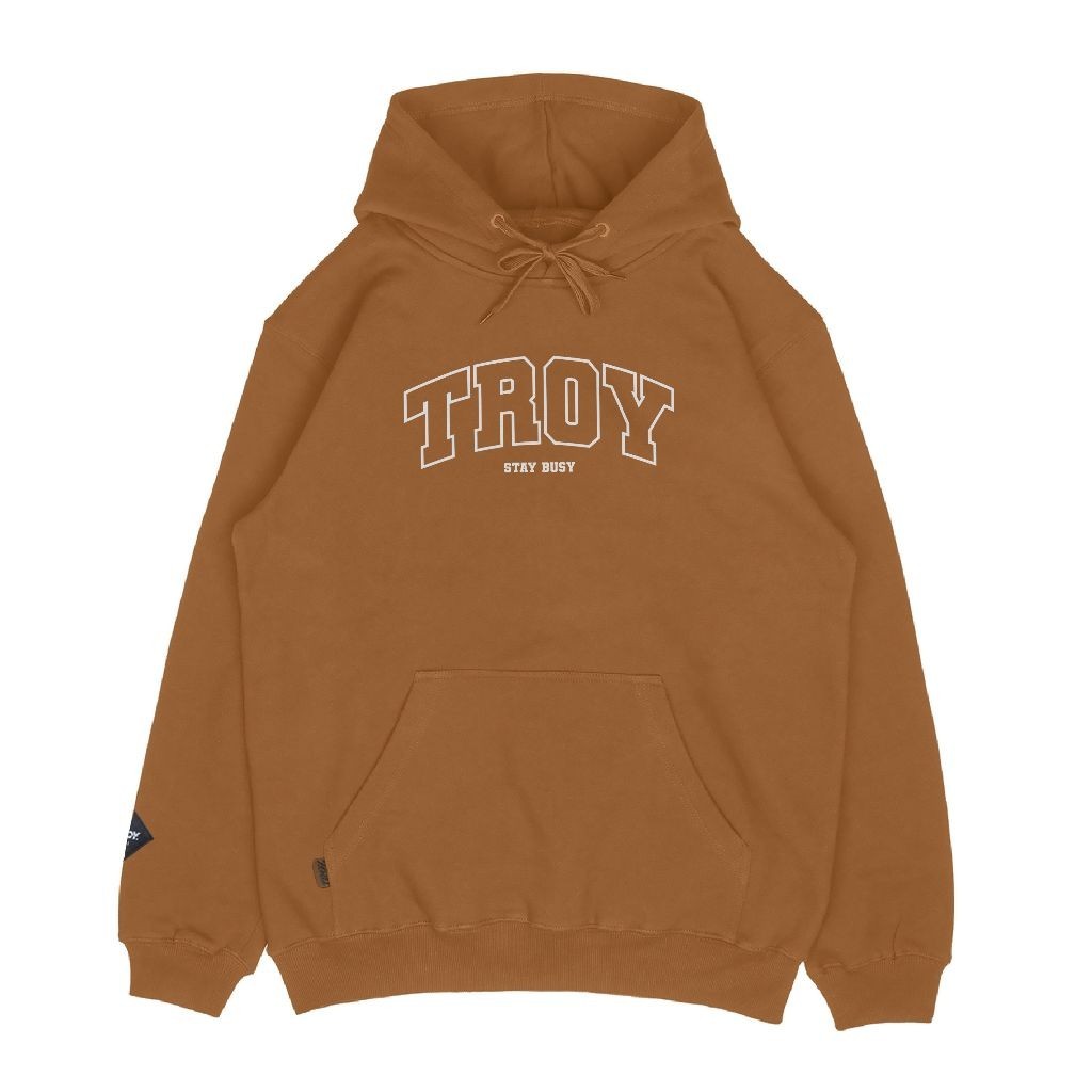 Troy Company Pullover Hoodie Yellow Mustard College - Jaket Hoodie Kuning Mustard KH 2503