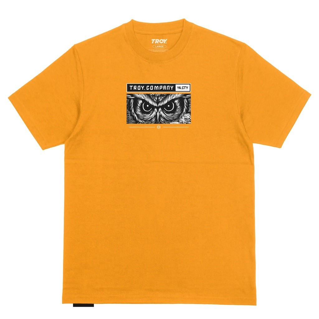Troy Company Tshirt Yellow Mustard YK City - Kaos Pria Lengan Pendek Kuning Mustard MT 2272