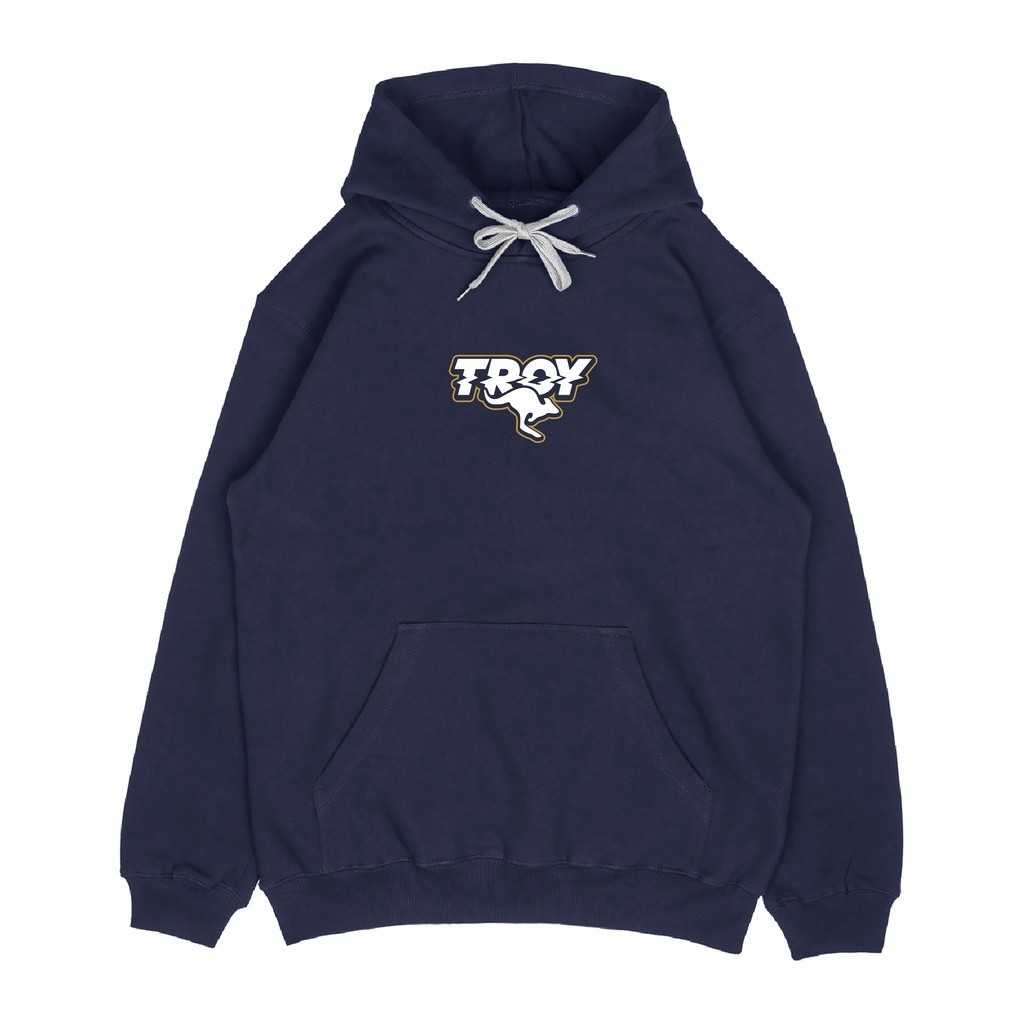 Troy Company Pullover Hoodie Navy Kangaroo Bound - Jaket Hoodie Biru Navy KH 2262