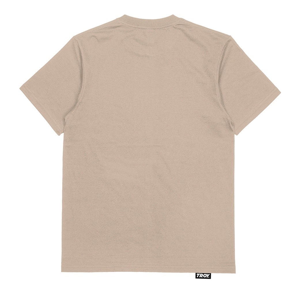 Troy Company Tshirt Brown Latte Party Till Death - Kaos Lengan Pendek Kaos Coklat Latte MTD 2348