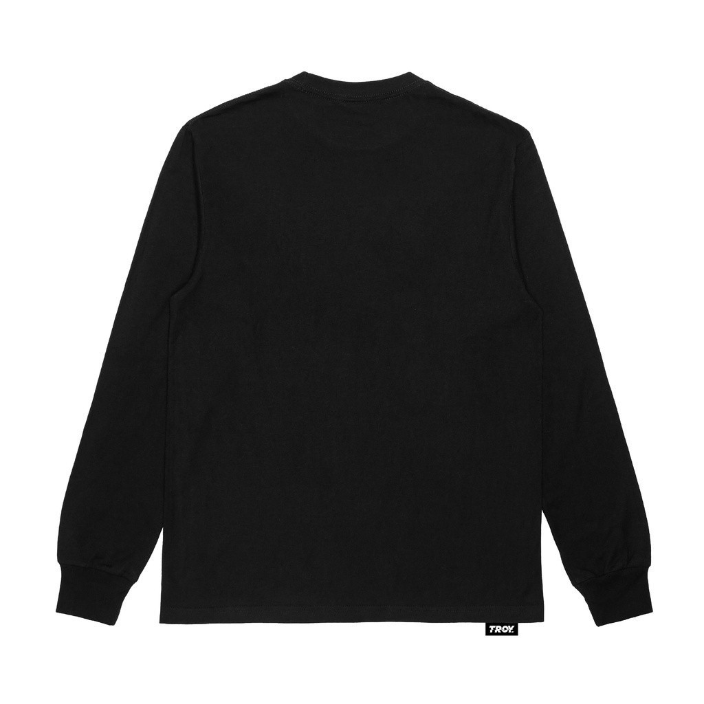 Troy Company Longsleeve Tshirt Black Orna - Kaos Lengan Panjang Hitam LS 2050