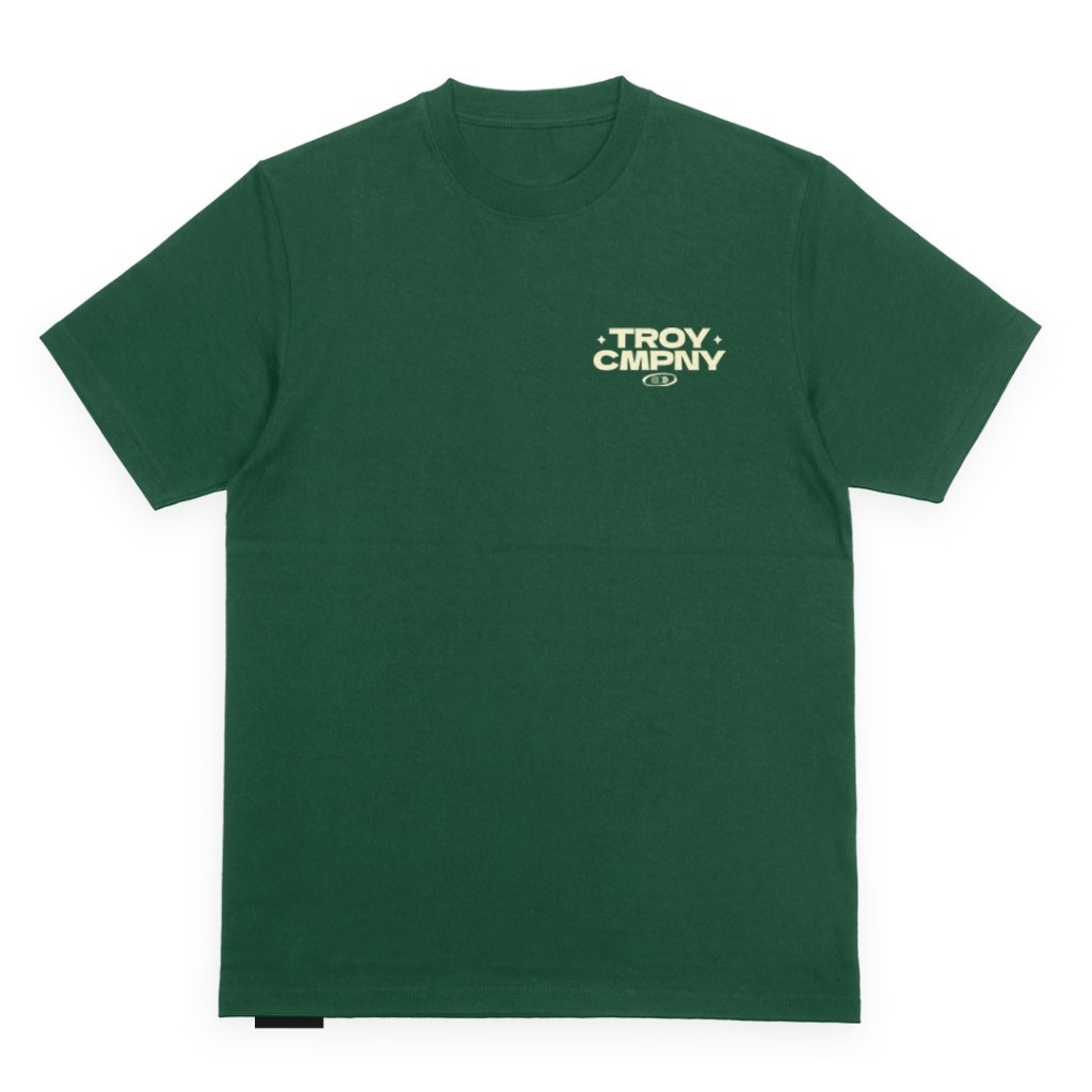 Troy Company Tshirt Forest Green Good Live - Kaos Lengan Pendek Kaos Hijau MTD 2421