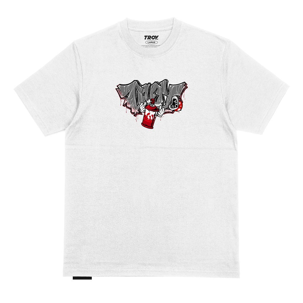 Troy Company T-shirt White Plantlox - Kaos Lengan Pendek Kaos Putih MTD 2405
