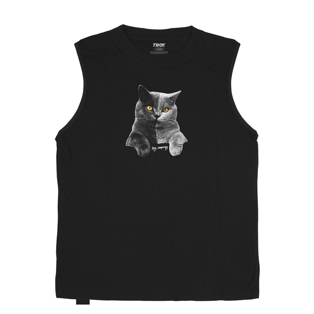 Troy Company Tshirt Singlet Black Ibil - Kaos Pria Tanpa Lengan Hitam TS 2172