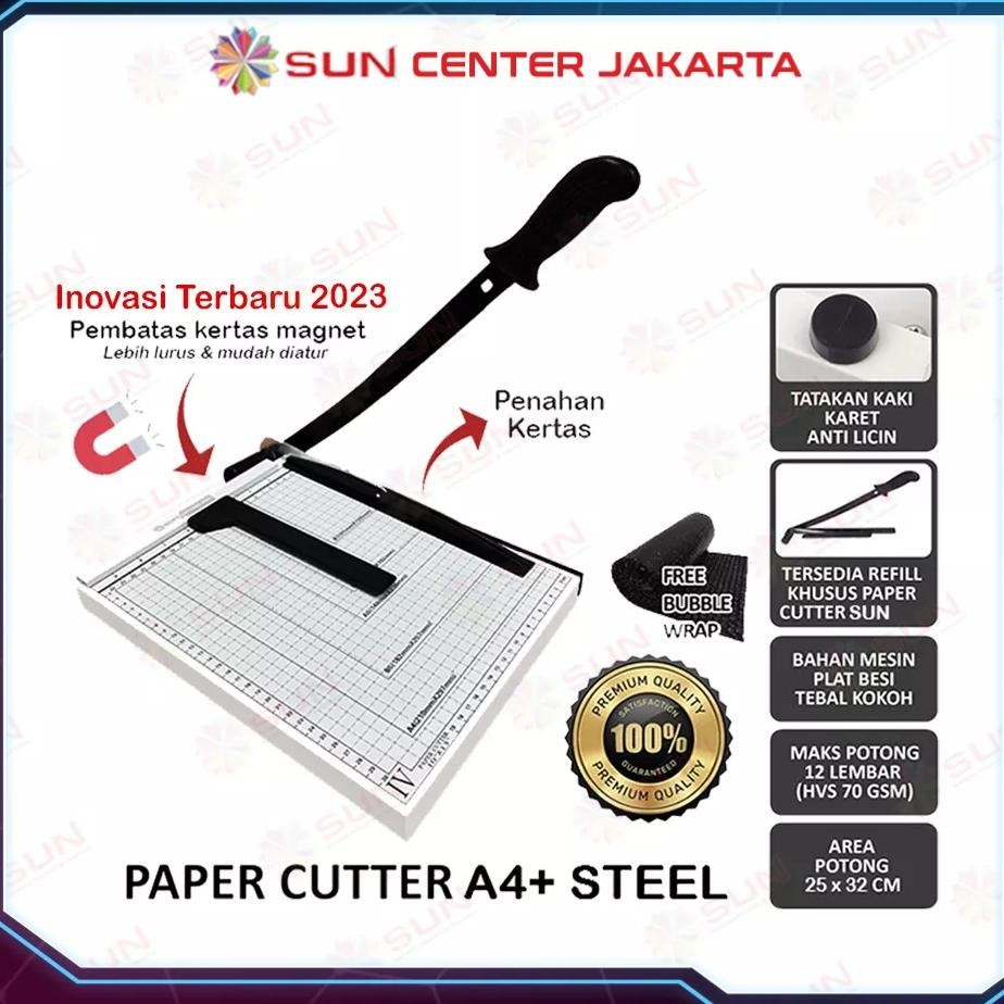 

R Cutter A4 / A4+ ( Alat Potong / Mesin Pemotong Kertas Hvs, Stier, Dos, Pvc Id Card, Yellow Board, Art R, Vinyl, Bontax Camel, Kertas Foto A4 Glossy Silky Glossy Photo R A5 A4)