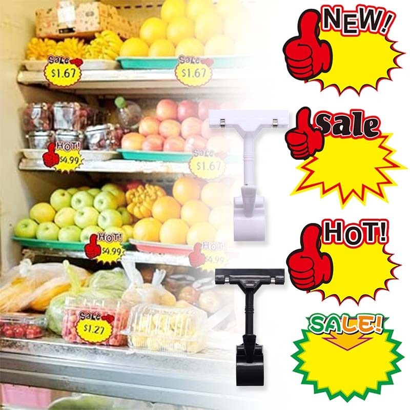 

[10 Pcs] Kertas Penjepit Harga Price Tag Jepit Papan New Tag Kartu Promo Sale Price