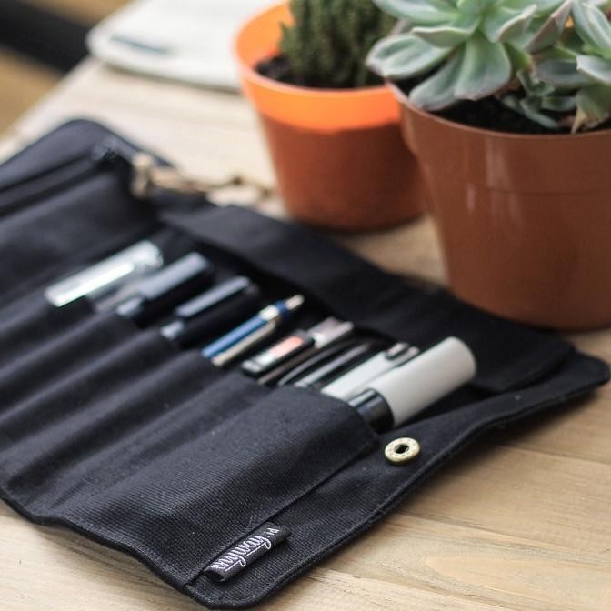 

Roll Up Pencil Case Black Edition