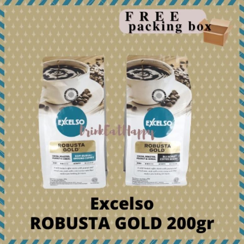 

jy-56 EXCELSO ROBUSTA GOLD 200 gr Kopi Bubuk Biji Kopi 200 gram Berkualitas
