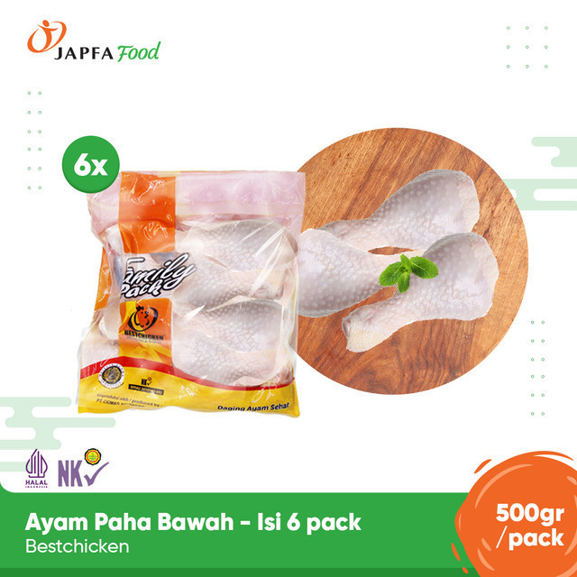 

Bestchicken Bundling Hemat Ayam Paha Bawah / Drumstick 500 gr - Isi 6 pack