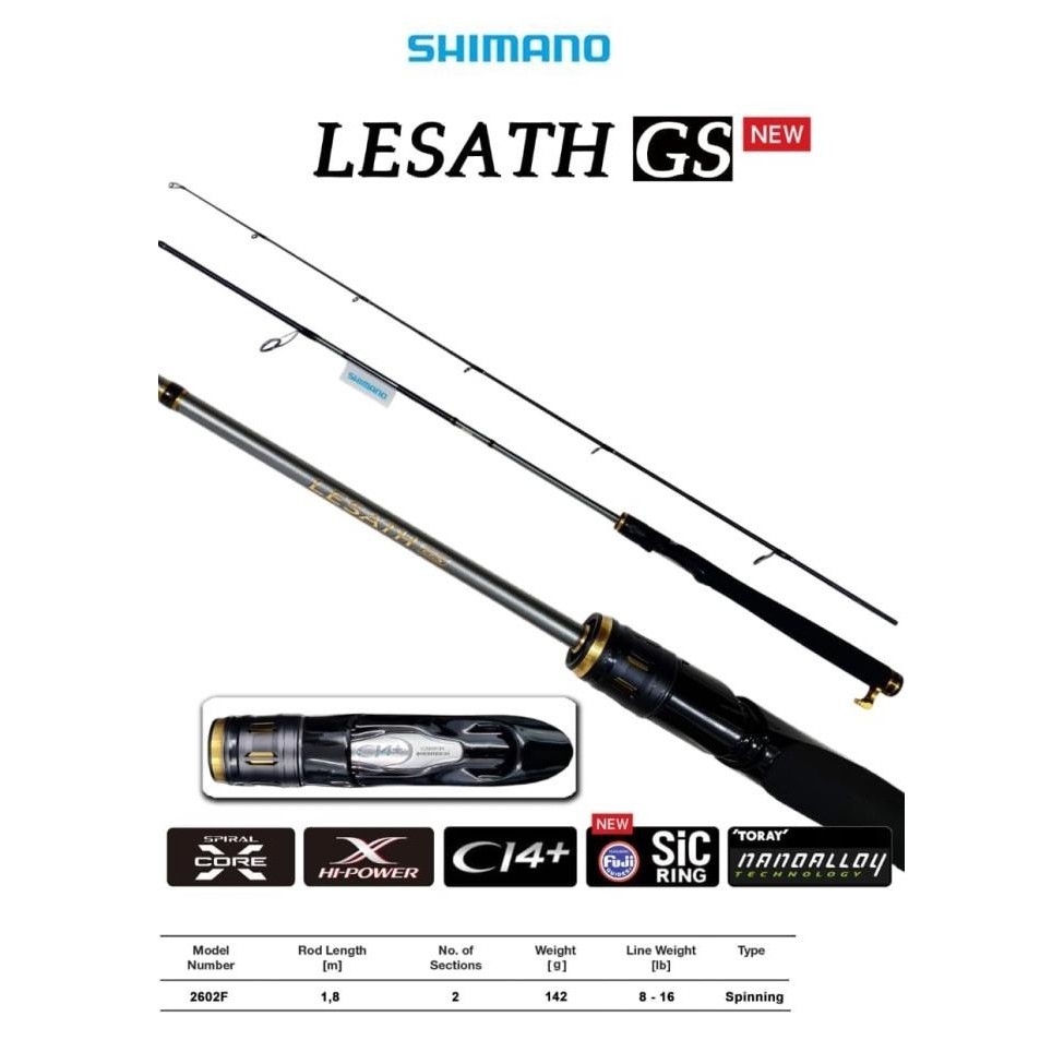 TERBARU - JORAN GALATAMA PREMIUM SHIMANO LESATH GS 2602 F