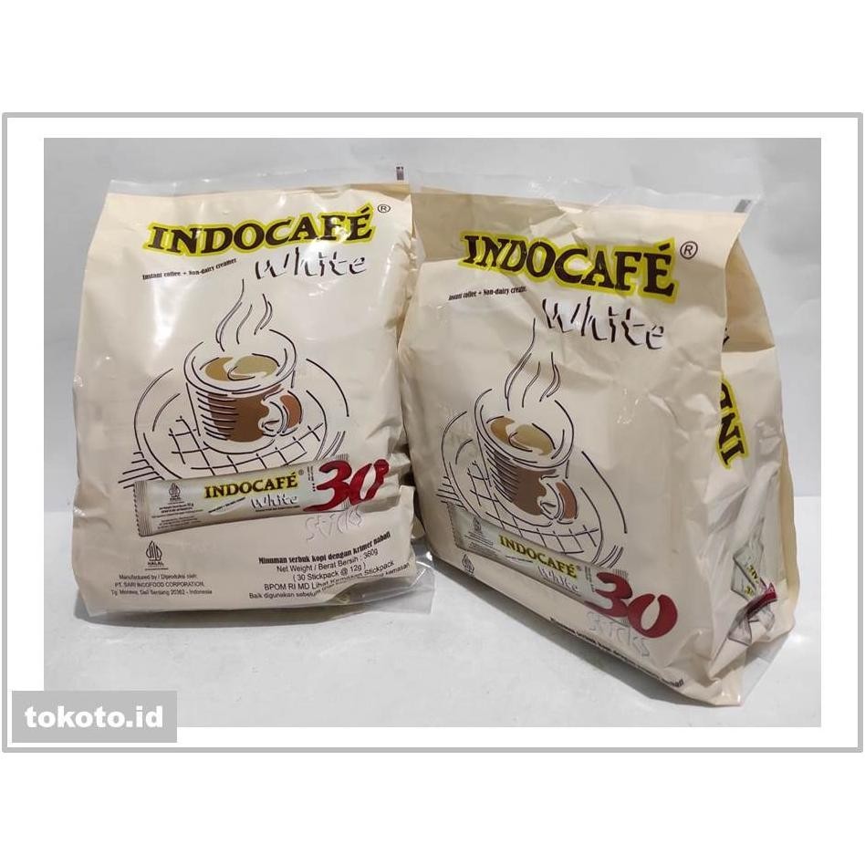 

Um57 Indocafe White Coffee 30 Sticks No Sugar / Kopi Putih Bebas Gula / Exp Sep'25 Premium