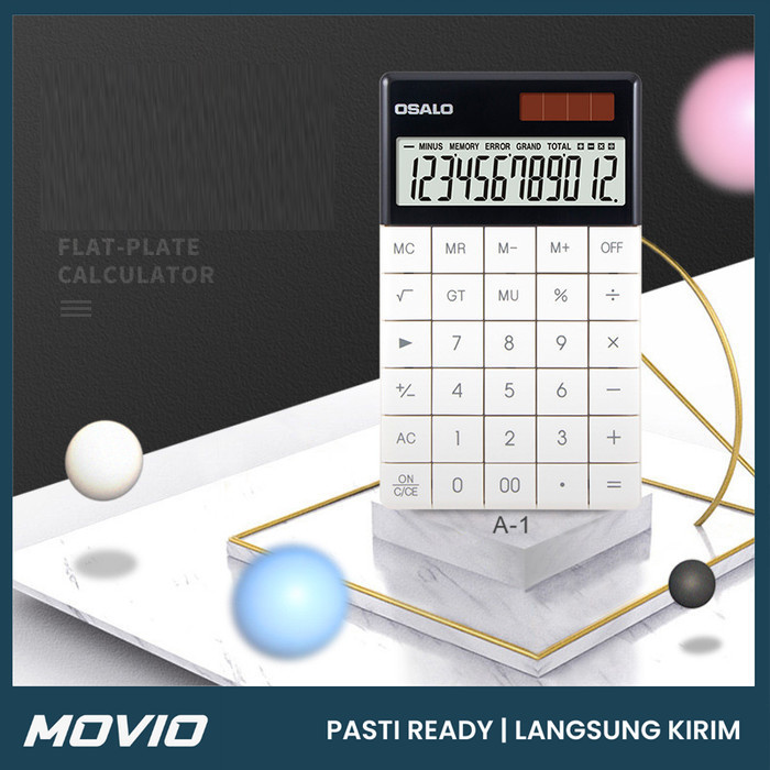 

MOVIO MODERN CALCULATOR -KALKULATOR MODERN 12 DIGIT KALKULATOR KANTOR