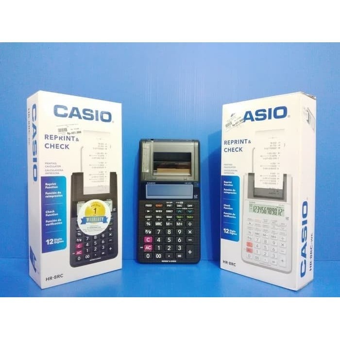 

JUAL KALKULATOR CASIO PORTABLE PRINTER HR - 8 TM