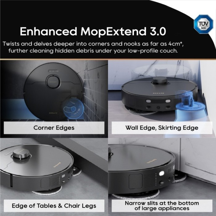 Terlaris Dreame X30 Ultra Robot Vacuum Cleaner Enchance Mopextend Self-Cleaning