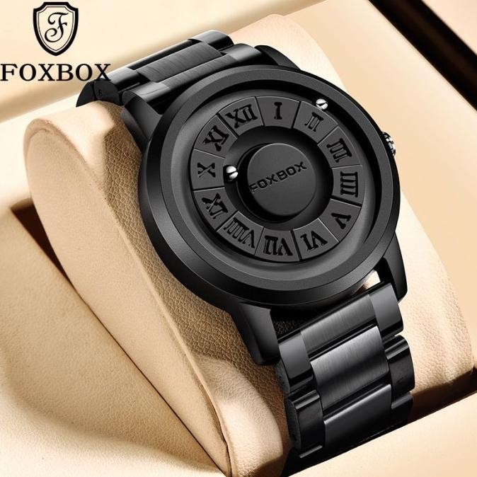 [Homm] Foxbox Jam Tangan Pria Anti Ari Kreatif Besi Tahan Karat