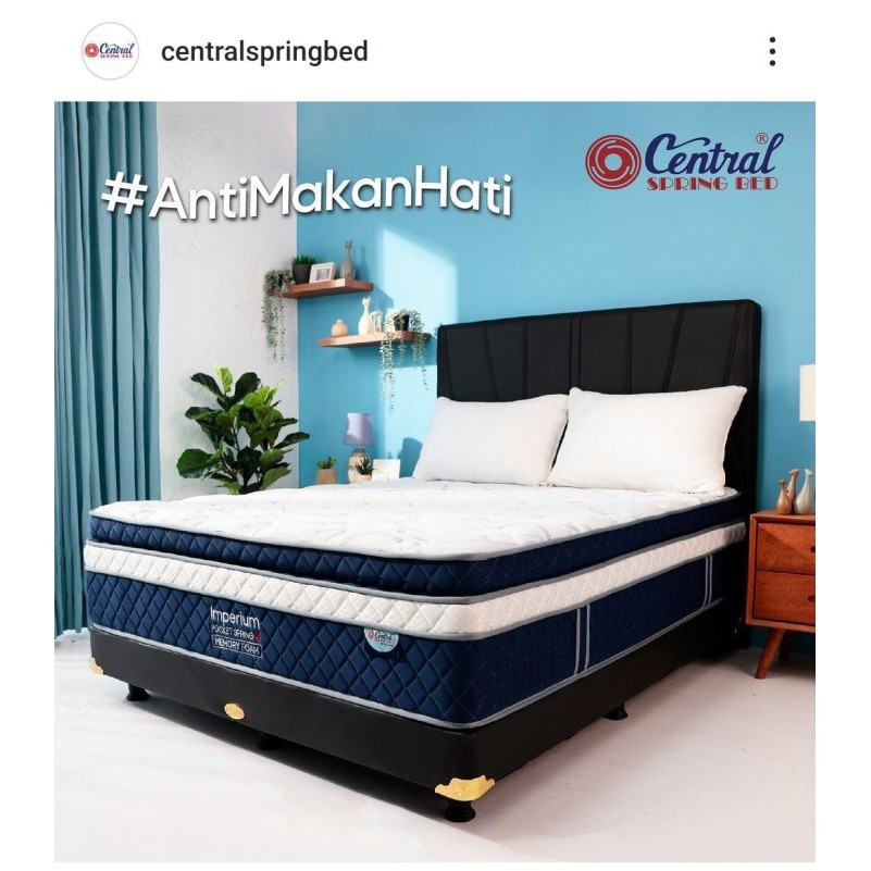 Central Springbed Imperium Double Plushtop Uk 180X200 ( Hanya Kasur )