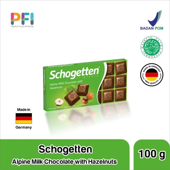 

Ready Schogetten Alphine Milk With Hazelnut 100gr