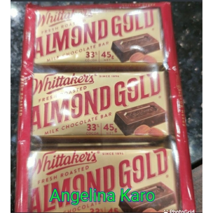 

Ready Whitaker Fresh Roasted Almond Gold Isi 3pcs-Chocolate Import