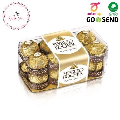 

Ready FERRERO ROCHER Chocolate Coklat Premium T 16 200 gr + Free Bubble Warp