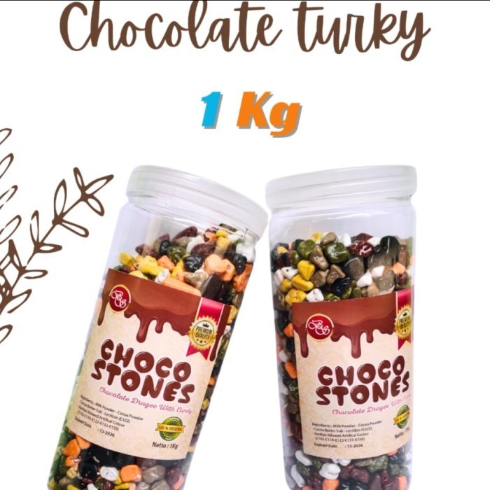 

Ready Choco Stone Cokelat Kerikil 1kg - Coklat Krikil 1kg - Made in Turkey