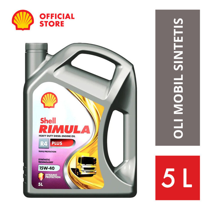 OLI MESIN MOBIL SHELL RIMULA R4 PLUS (5L)