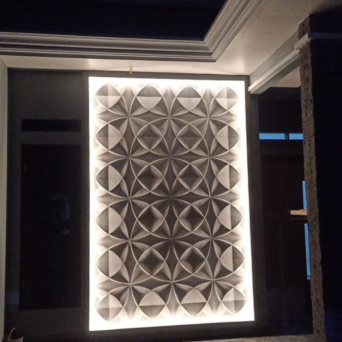 BATA TEMPEL 3D WALL PANEL GRC WALL PANEL 3D BATU ALAM TEMPEL