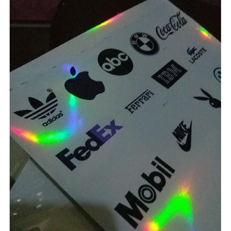 

TGH STICKER vinyl RAINBOW INKJET A4 ISI 20 LEMBAR/kertas stiker hologram pelangi inkjet TERLARIS