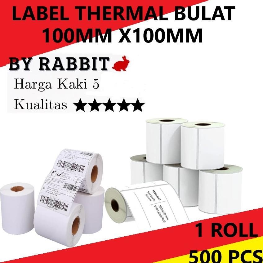 

TGH LABEL THERMAL 100 X 100MM KERTAS STICKER STICKY DIRECT BARE 500PC TERLARIS