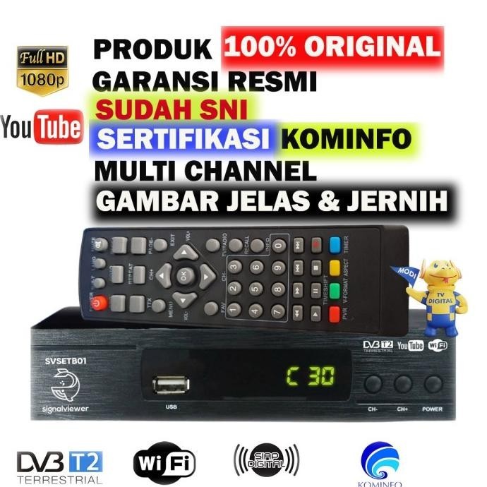 Set Top Box TV DIGITAL STB TV  Penerima Sinyal Digital Signalviewer