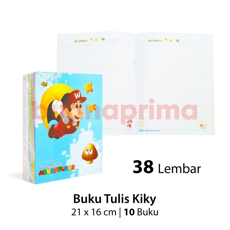 

Diskon Buku Tulis Kiky 38 Lembar Isi 10 Pcs Notebook Sekolah Bergaris A5 Kwarto Viral