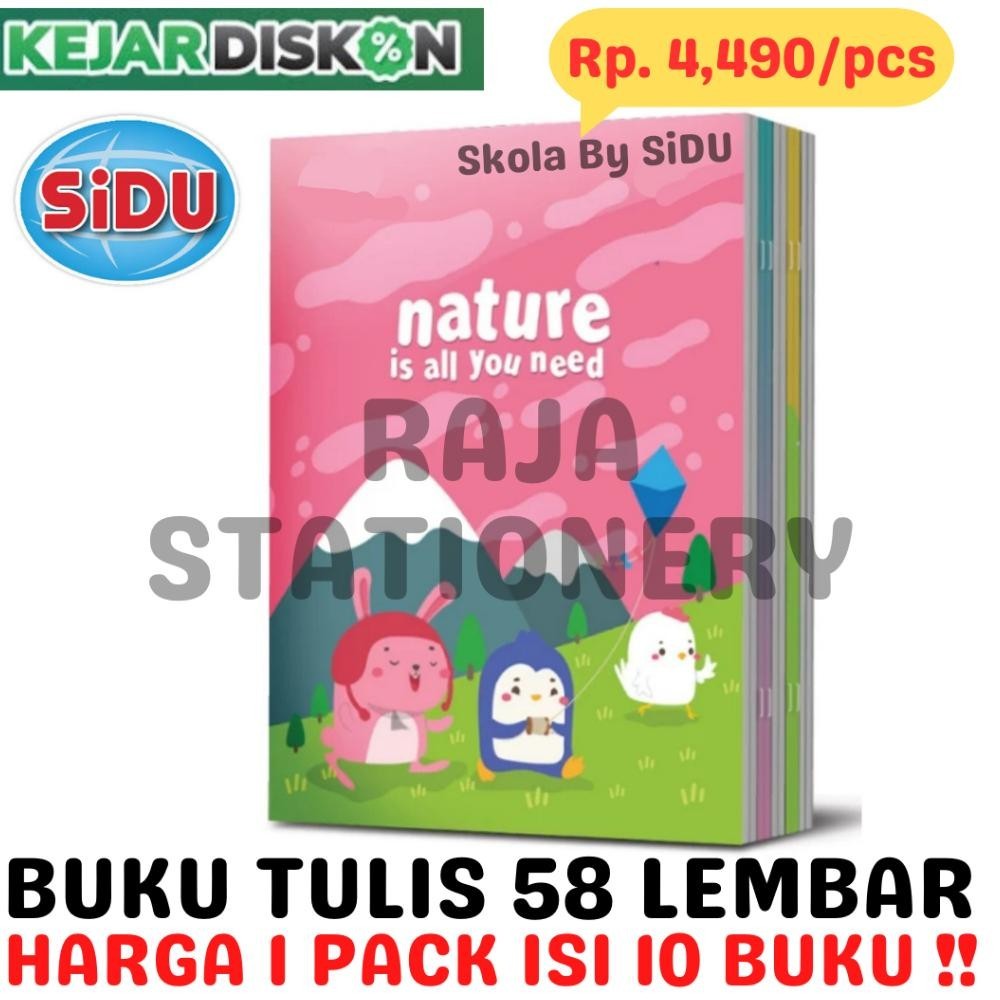 

Flashsale Buku Tulis 58 Lembar Garis Skola By Sidu Notebook A5 Sinar Dunia [10Pcs] BisaCod