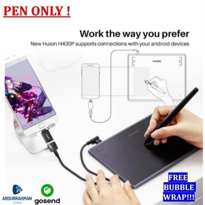 

Pen Huion H430P 430 H430 430P Hst6 Pw201 Drawing Tablet Wireless PWM