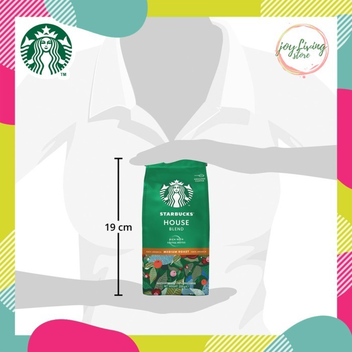 

Kopi Bubuk Starbucks House Blend Medium Roast Coffee Sachet Bag 200 Gr