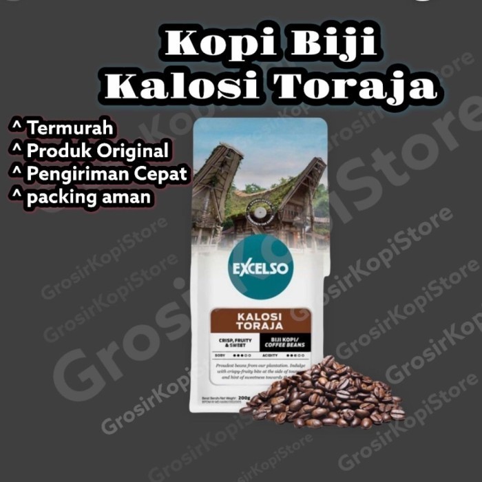 

Kopi Biji Kalosi Toraja Excelso 200 Gram