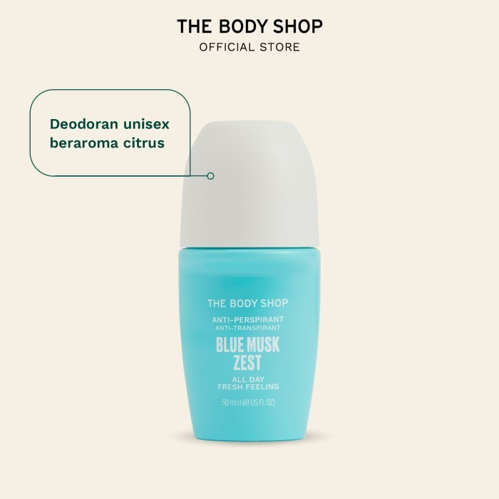 The Body Shop Blue Musk Zest Antiperspirant Deodorant 50Ml