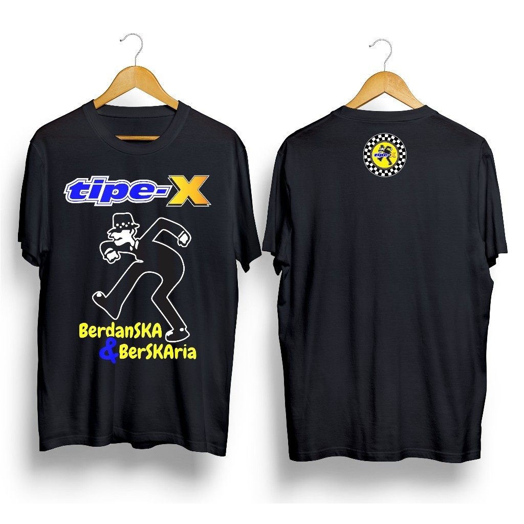KYN KAOS DISTRO TIPE-X BAND T-SHIRT TIPE-X (BENSKA) KAOS BAND TIPE X X FRIENDS INDONESIA BAJU TIPE-X