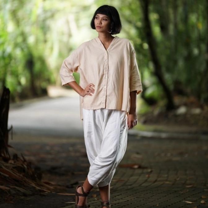 Shima top/Blouse Linen/Linen Top/BAJU LINEN HNT