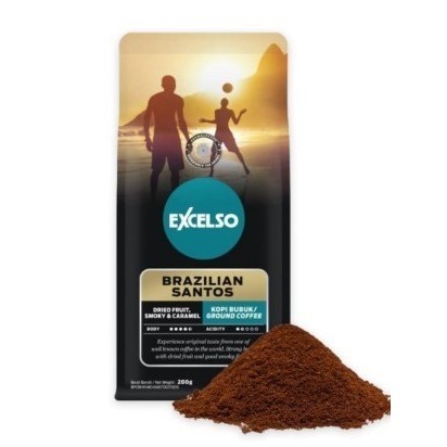 

Excelso Kopi Brazilian Santos Bubuk 200Gr