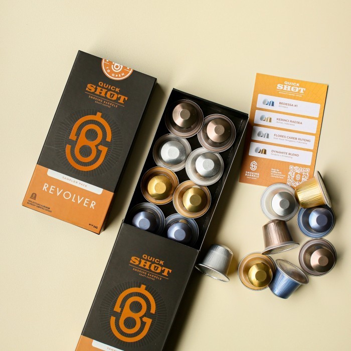 

Quick Shot Coffee Capsule - Revolver Mixvarian Kapsul- Smoking Barrels