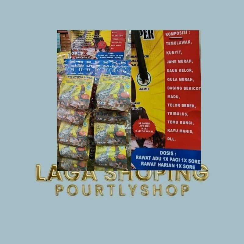 1 saset jamu rempah super obat ayam kuat agresif nafsu gesit