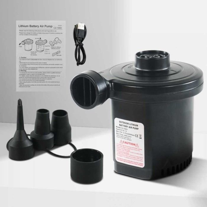 Pompa Hisap Tiup Kasur Angin Balon Elektrik Inflator Deflator