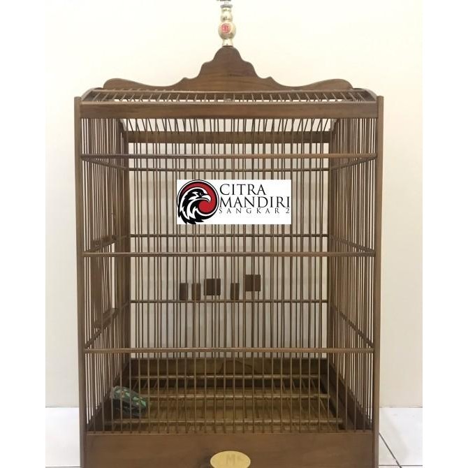 Sangkar Kandang Burung Kotak No 1 & 2 Cms Jati