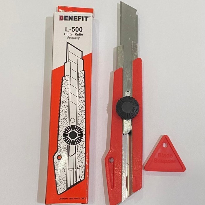 

Pisau Cutter L500 Benefit Cuter Knife Pemotong Serbaguna Cutter Knife