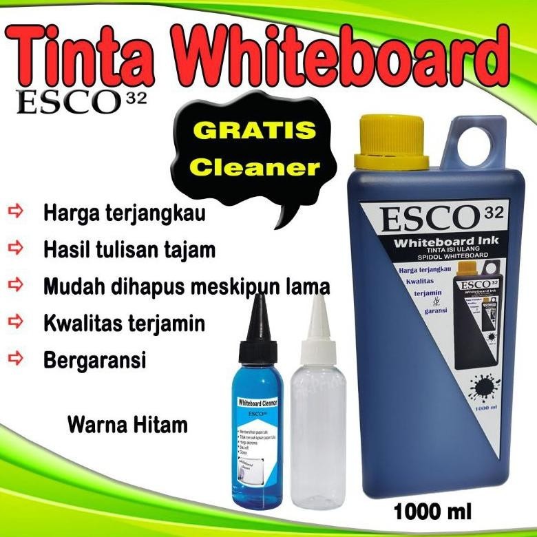 

BACK TO SCHOOL TINTA WHITEBOARD PAPAN TULIS ESCO HITAM 1 ML