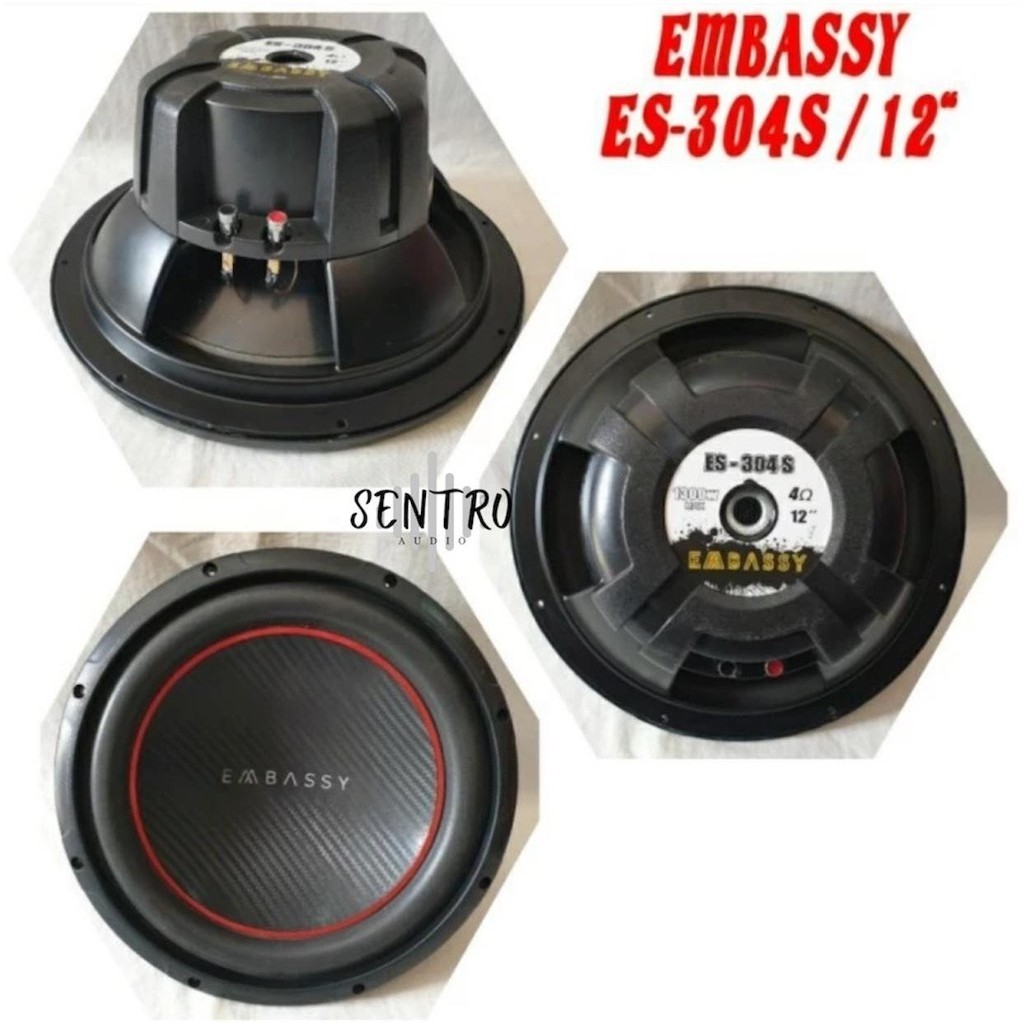 Subwoofer Embassy ES 304 D - 12 Inch Double Coil Type - SUB EM 304D