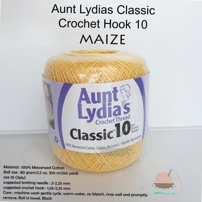 Benang Rajut Aunt Lydia maize