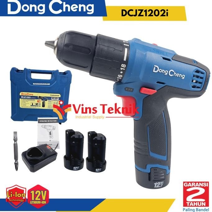 Dongcheng Dcjz 1202I Impact Drill 12V Bor Baterai Cordless Dongcheng