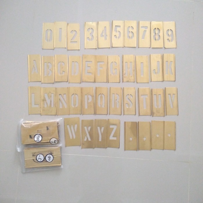 

IMPA 613139 Stencil letter and figure sets A-Z & 0-9 75MM 3" 76S